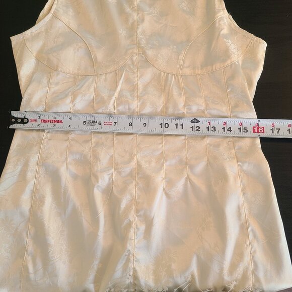 Lioness Satin Sleeveless Dress Bodycon Retro Vintage Style Old Hollywood Glam M - Picture 7 of 10